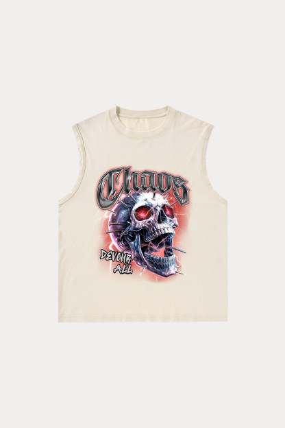 Evilnova Choas Washed Tank Top-Evilnova