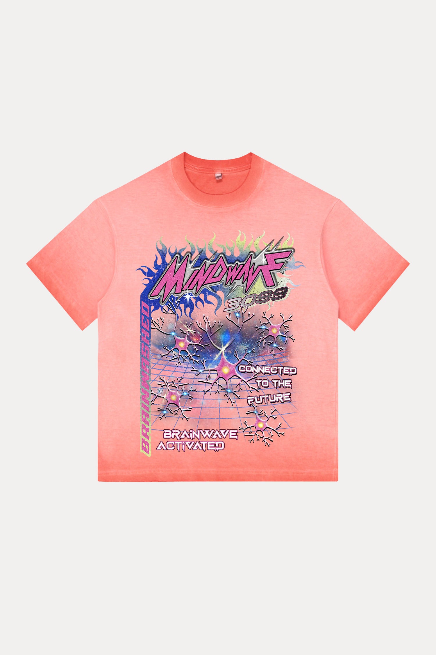 Evilnova Mindwave Gradient Washed T-Shirt-Evilnova