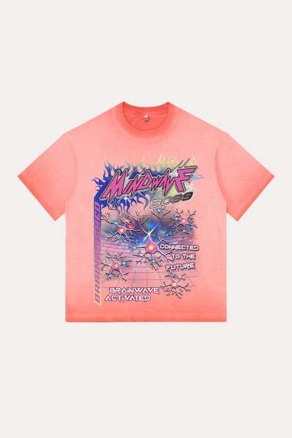 Evilnova Mindwave Gradient Washed T-Shirt-Evilnova