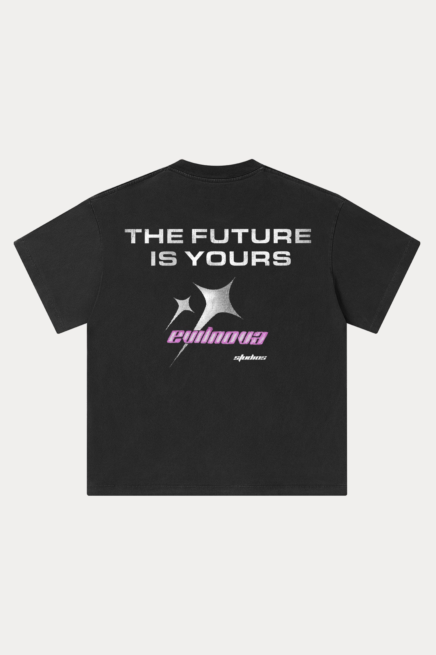 Evilnova Cyber Vision Washed Streetwear T-Shirt-Evilnova