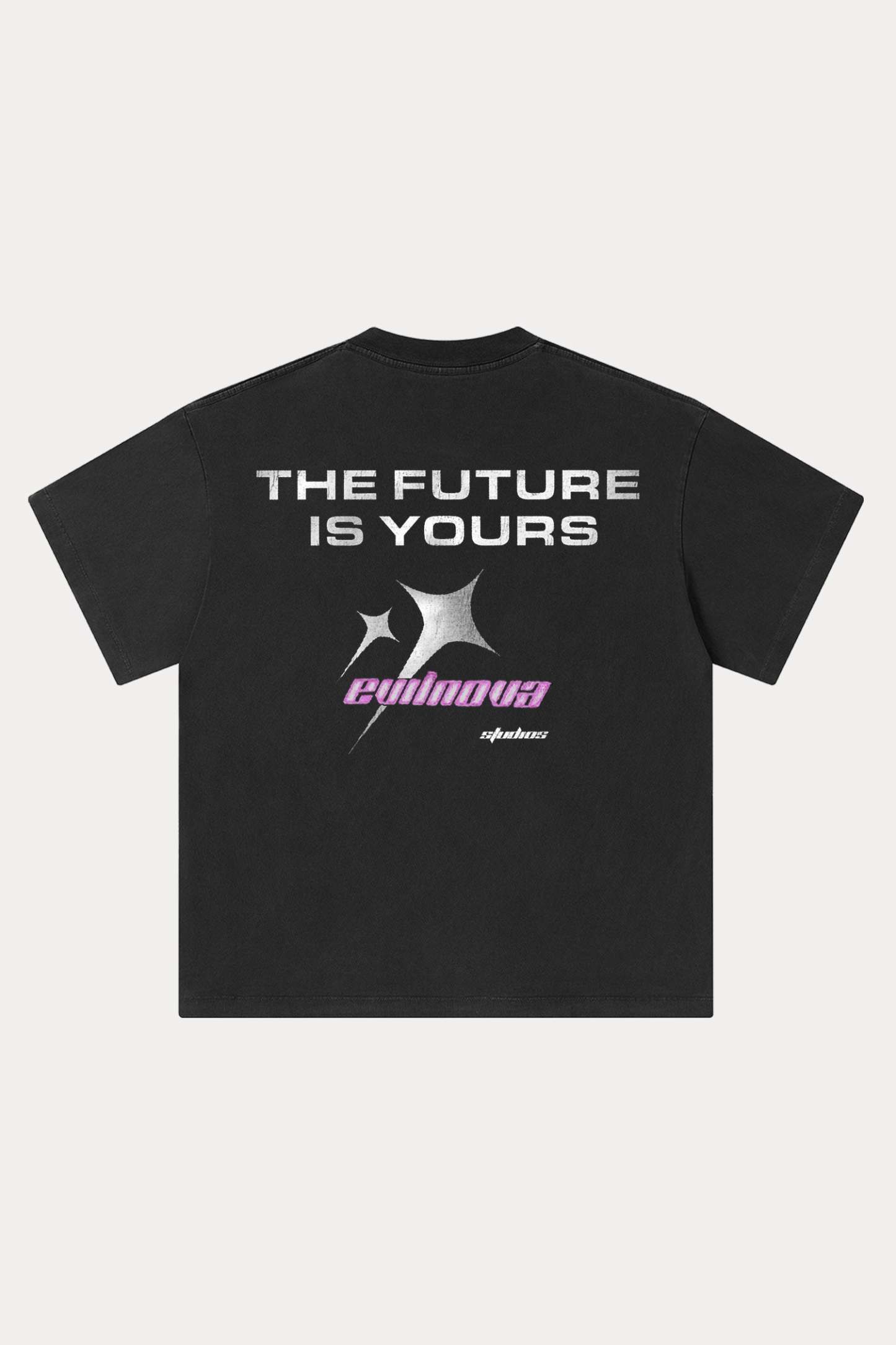 Evilnova Cyber Vision Washed Streetwear T-Shirt-Evilnova