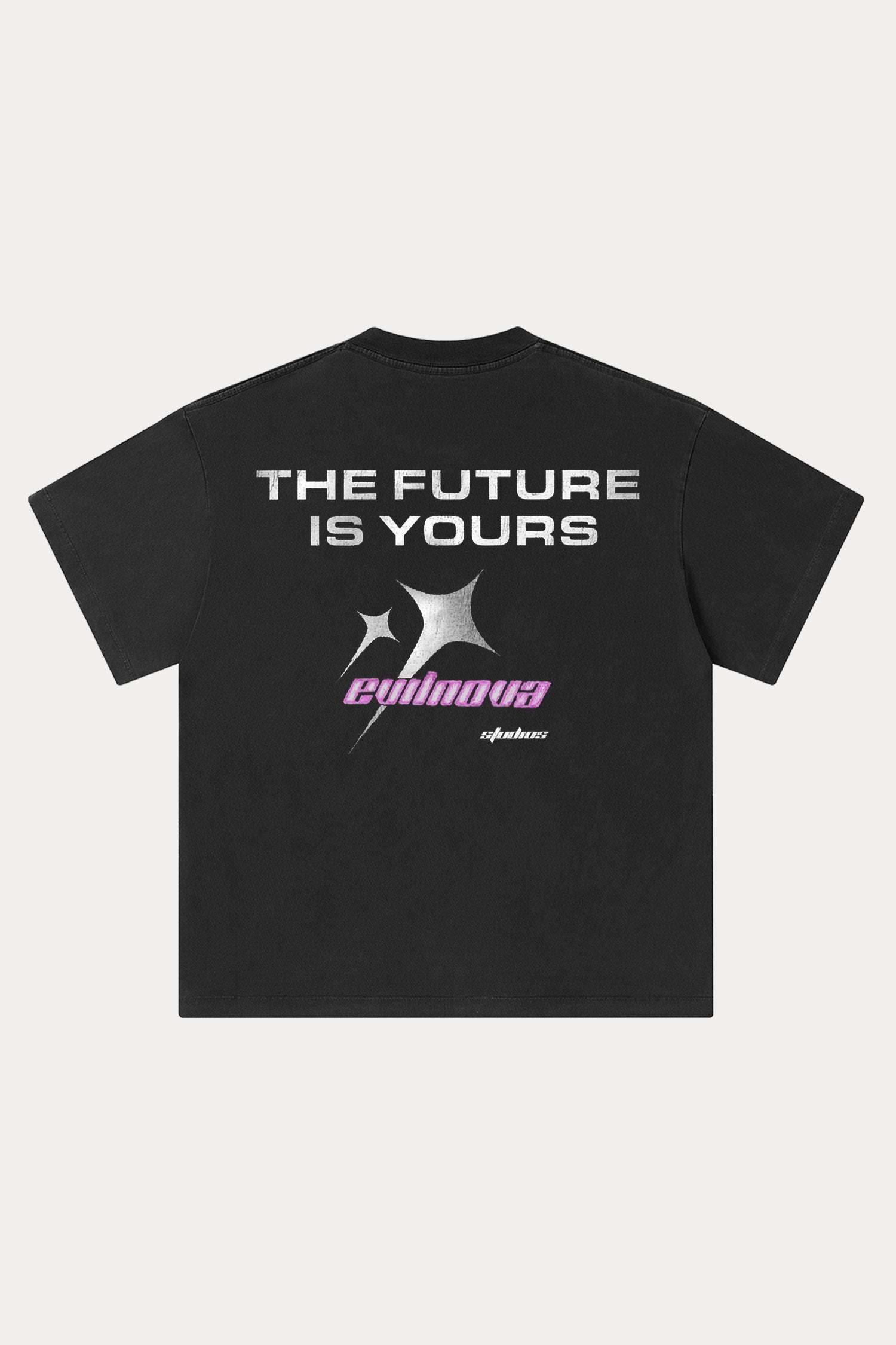 Evilnova Cyber Vision Washed Streetwear T-Shirt-Evilnova