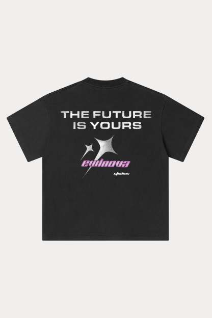 Evilnova Cyber Vision Washed Streetwear T-Shirt-Evilnova