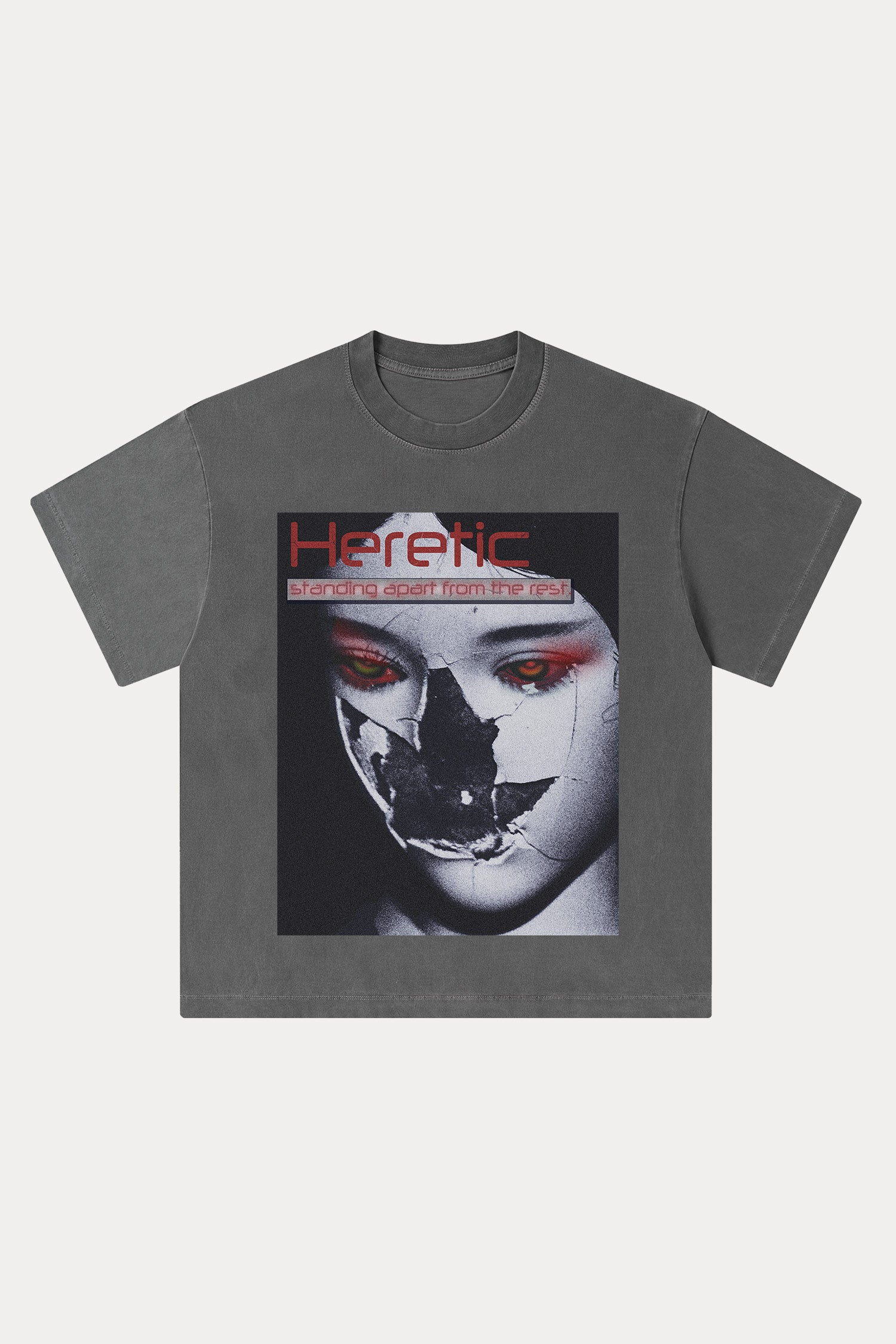 Evilnova Heretic Washed Streetwear T-Shirt-Evilnova