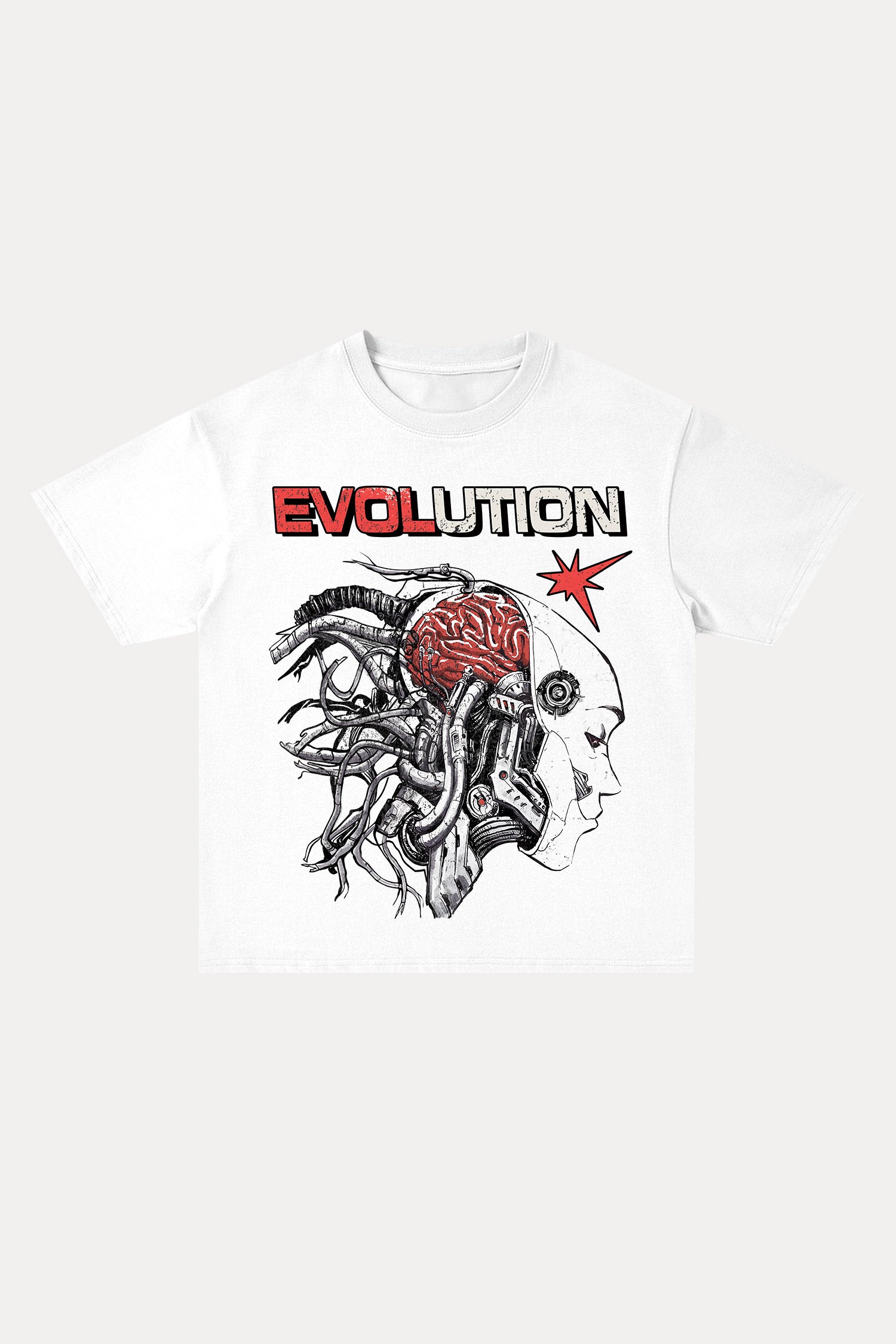 Evilnova Evolution Cotton Oversize T-Shirt-Evilnova
