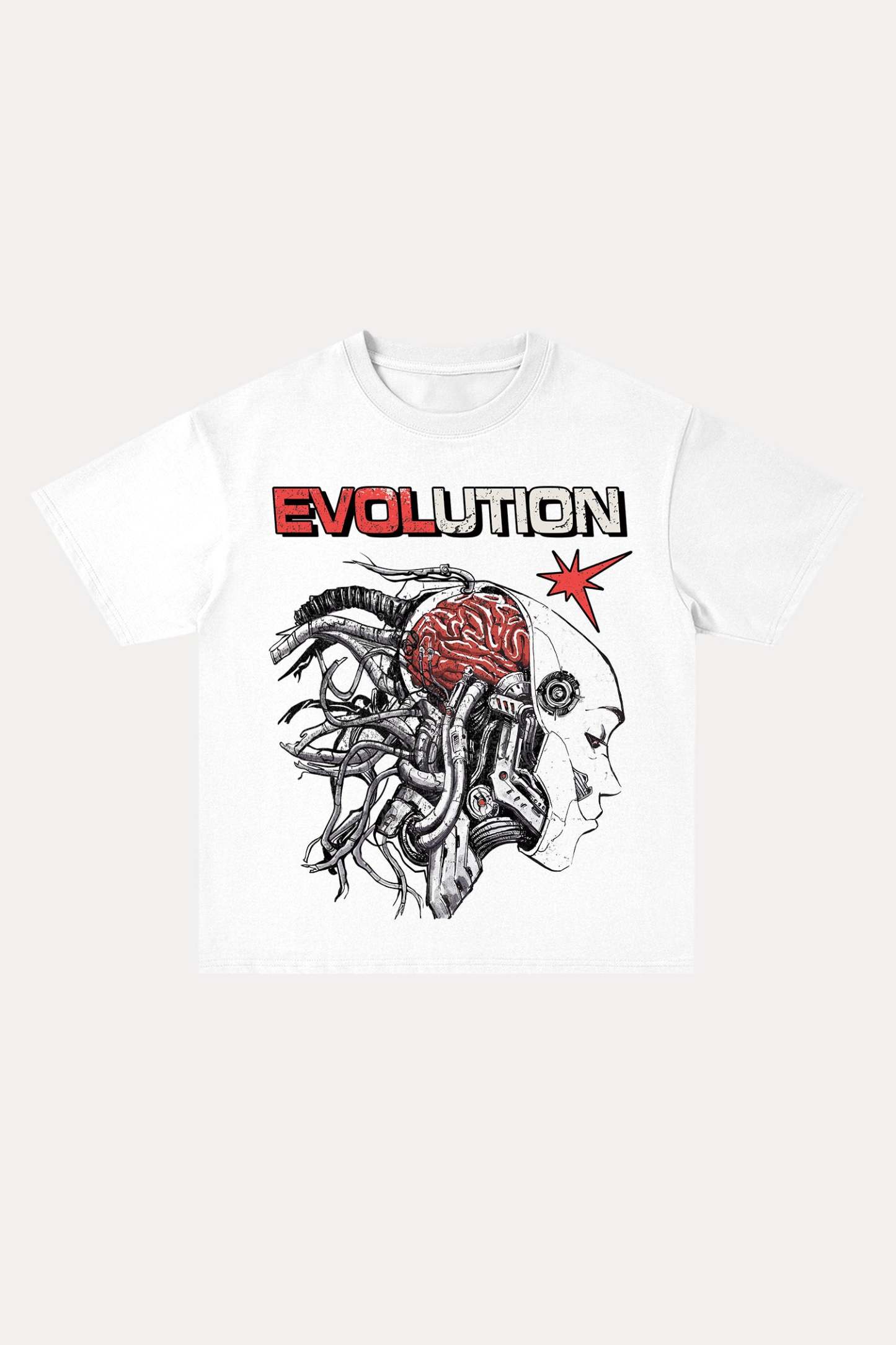 Evilnova Evolution Cotton Oversize T-Shirt-Evilnova