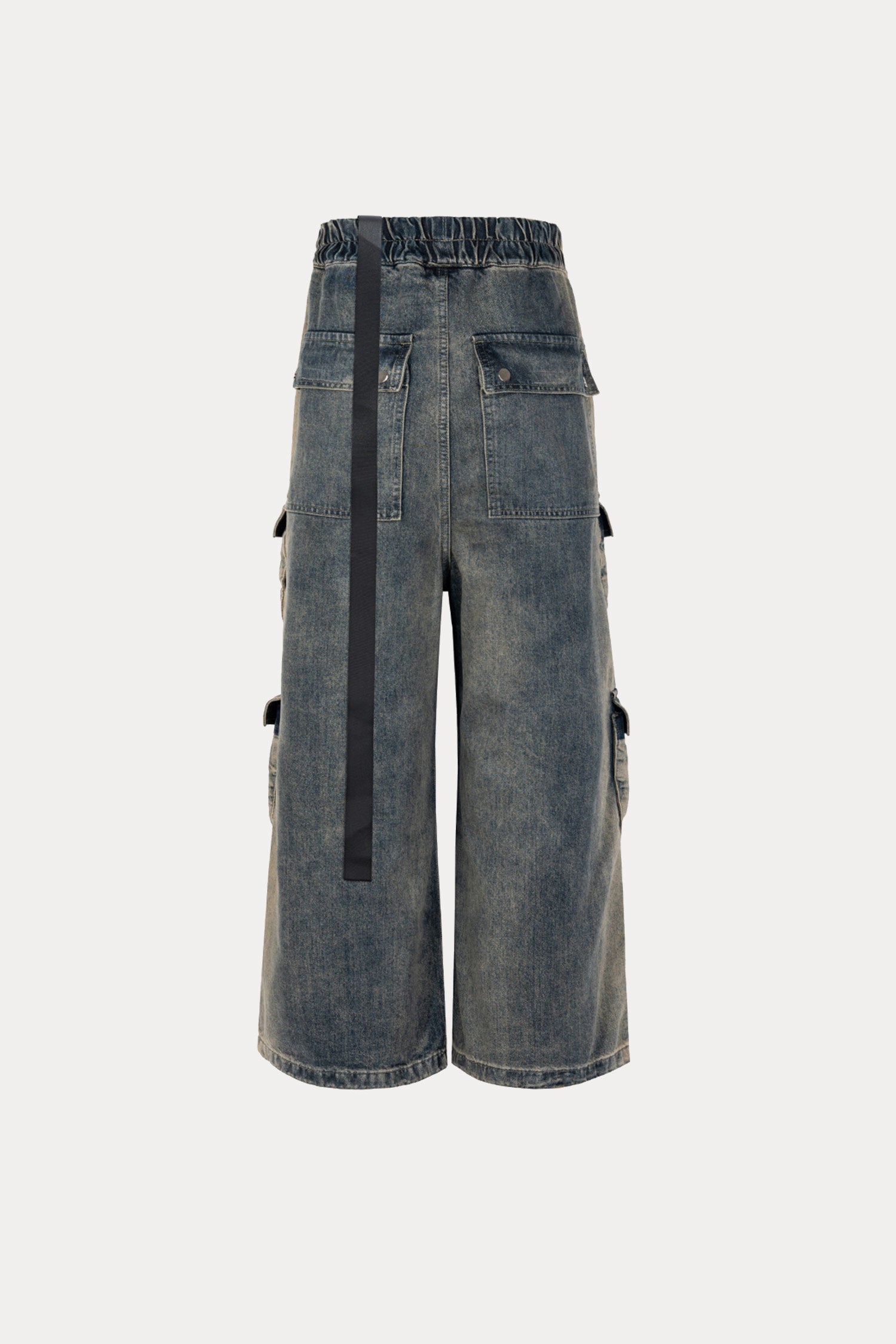 Evilnova RO Style  Multi-Pocket Washed Baggy Jeans-Evilnova