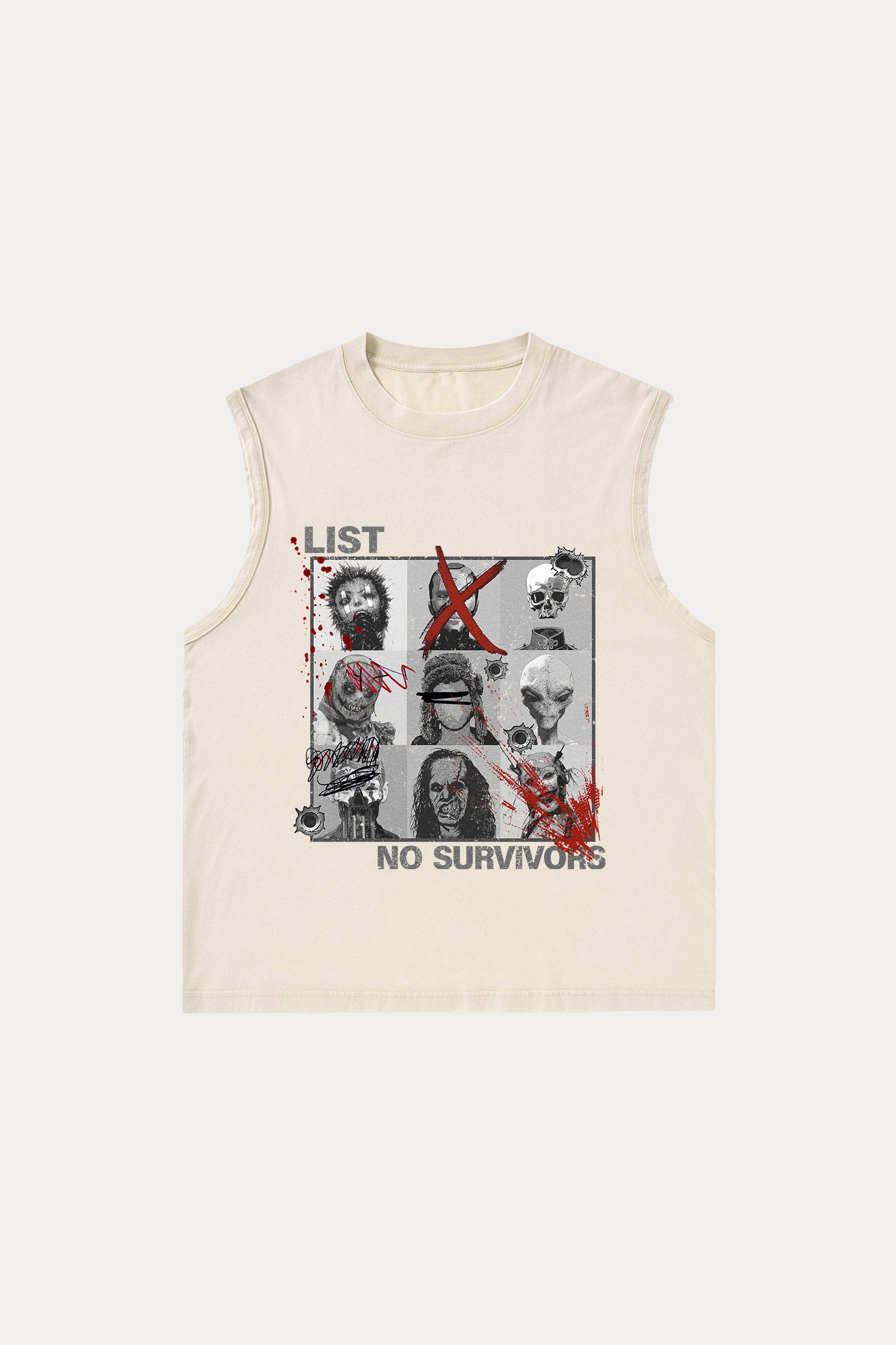 Evilnova Kill List Washed Tank Top-Evilnova
