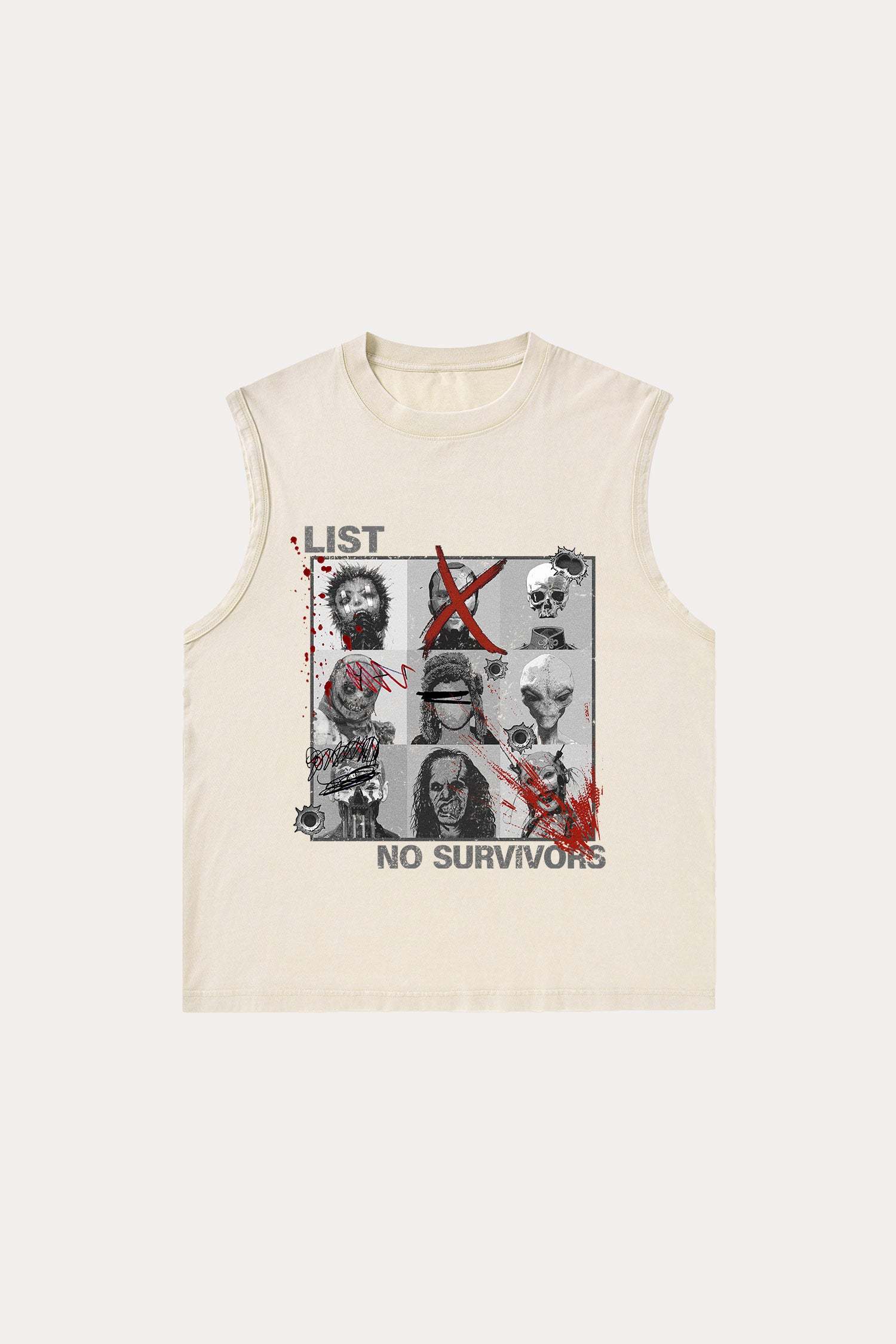 Evilnova Kill List Washed Tank Top-Evilnova