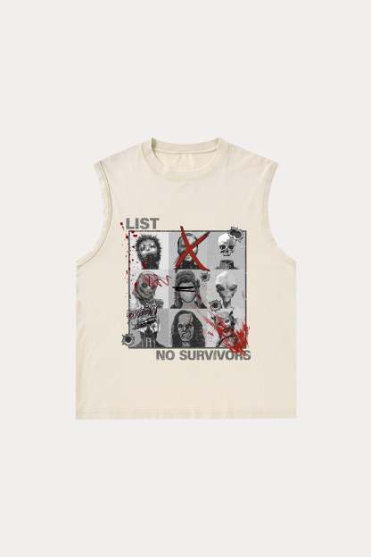 Evilnova Kill List Washed Tank Top-Evilnova