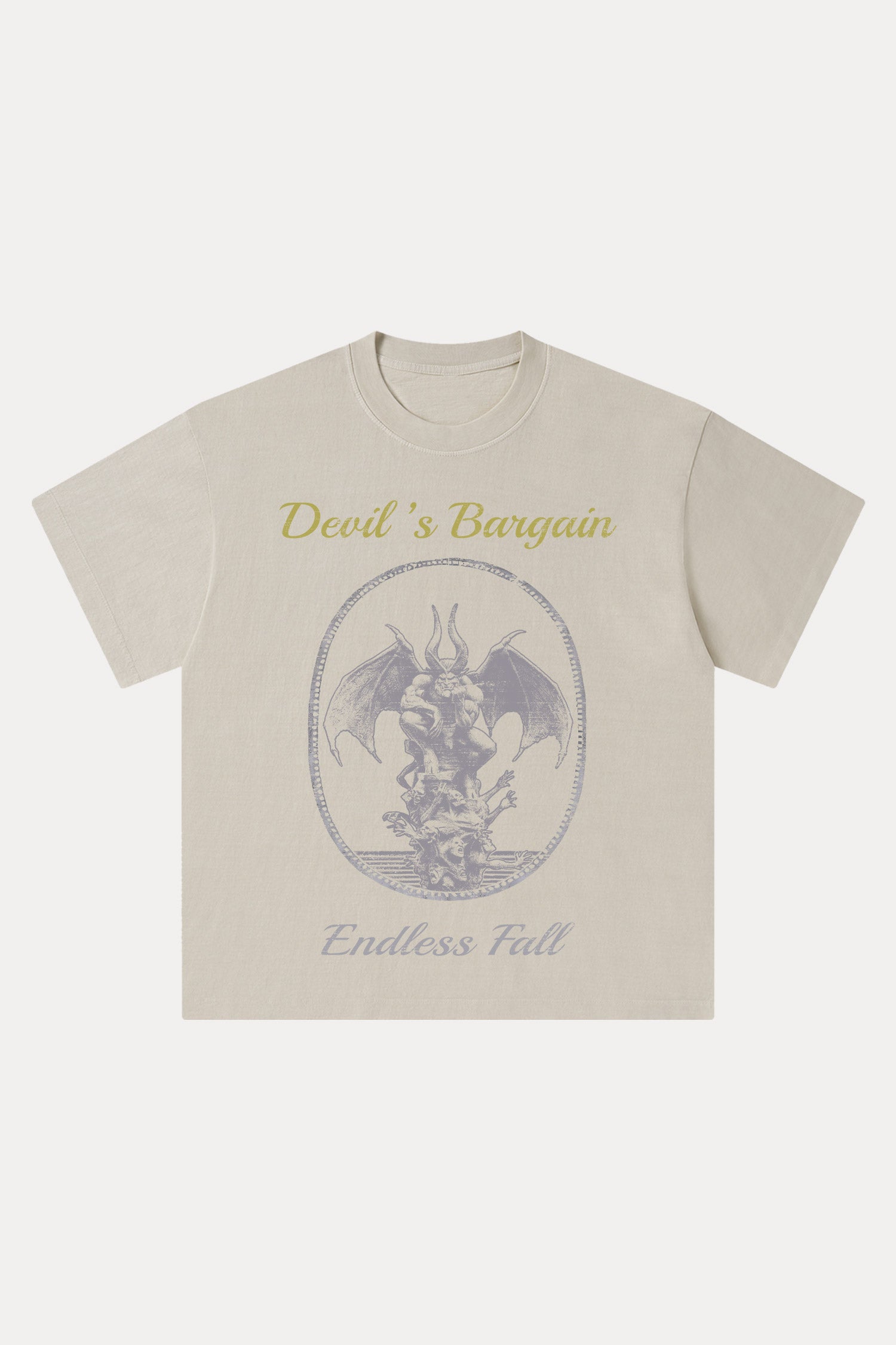 Evilnova Devil's Bargain Washed Streetwear T-Shirt-Evilnova