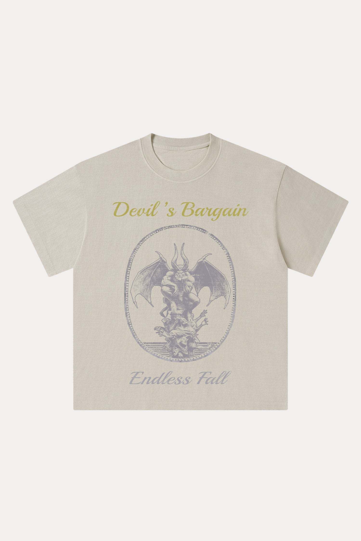 Evilnova Devil's Bargain Washed Streetwear T-Shirt-Evilnova