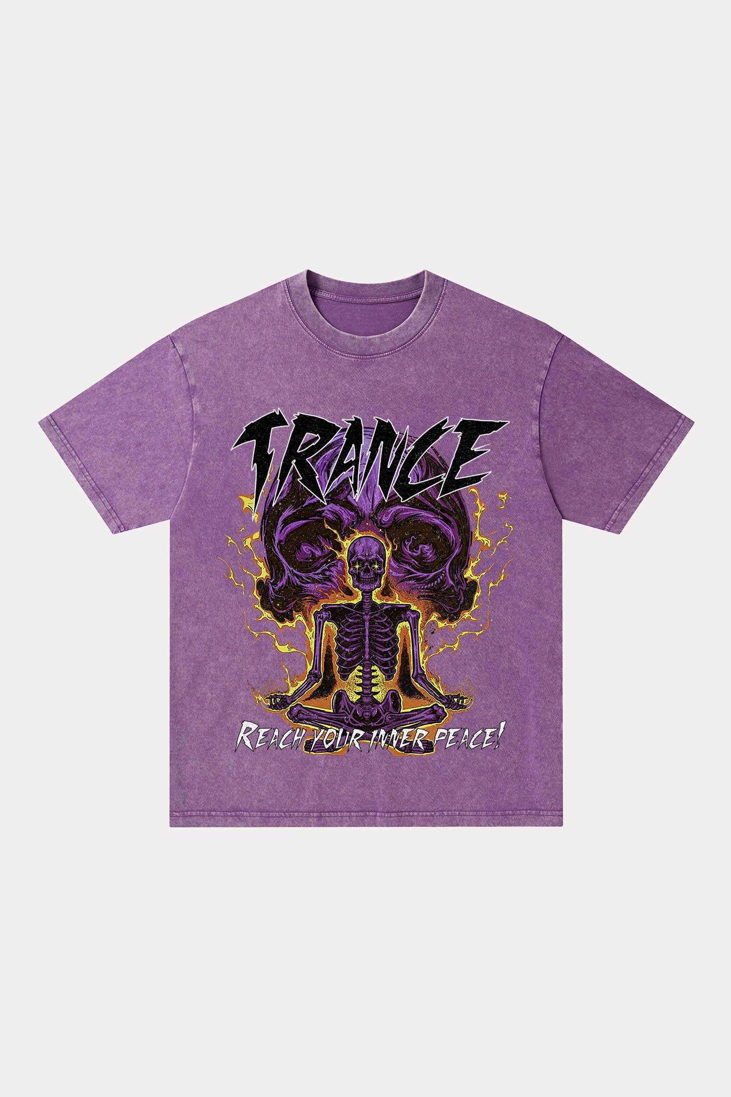 Evilnova Trance Washed Streetwear T-Shirt-Evilnova