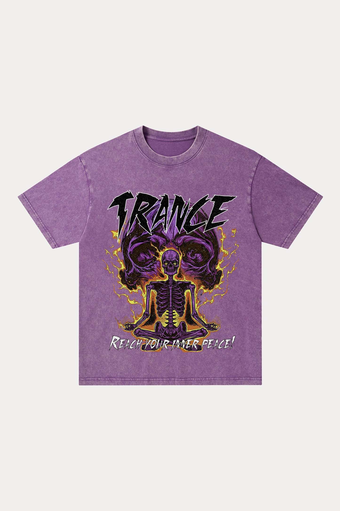 Evilnova Trance Washed Streetwear T-Shirt-Evilnova