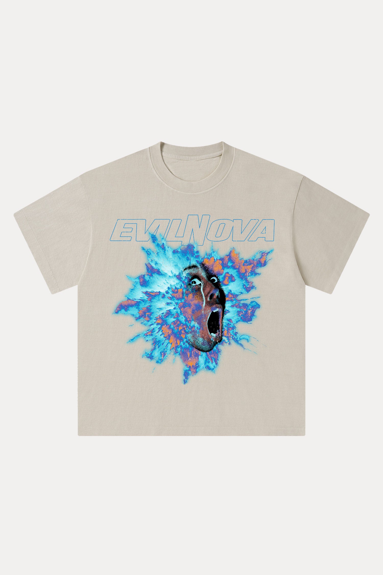 Evilnova Blast Washed Streetwear T-Shirt-Evilnova