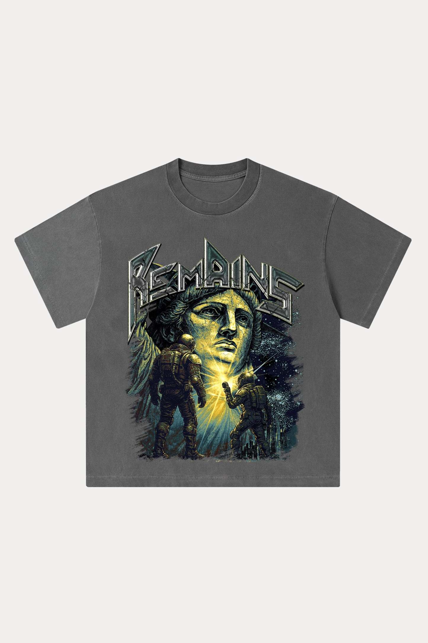 Evilnova Remains Washed Streetwear T-Shirt-Evilnova