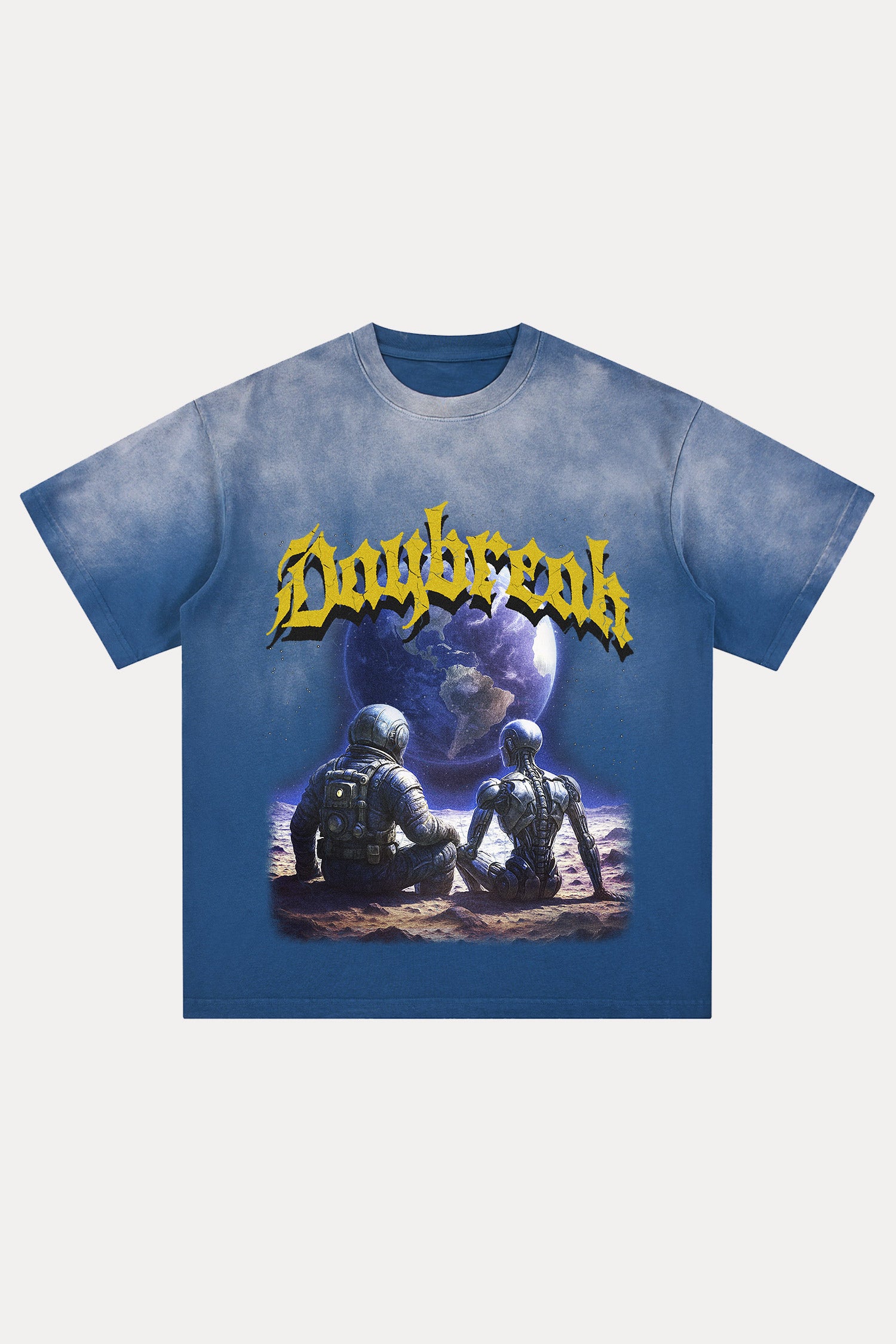 Evilnova Daybreak Distressed Washed T-Shirt-Evilnova