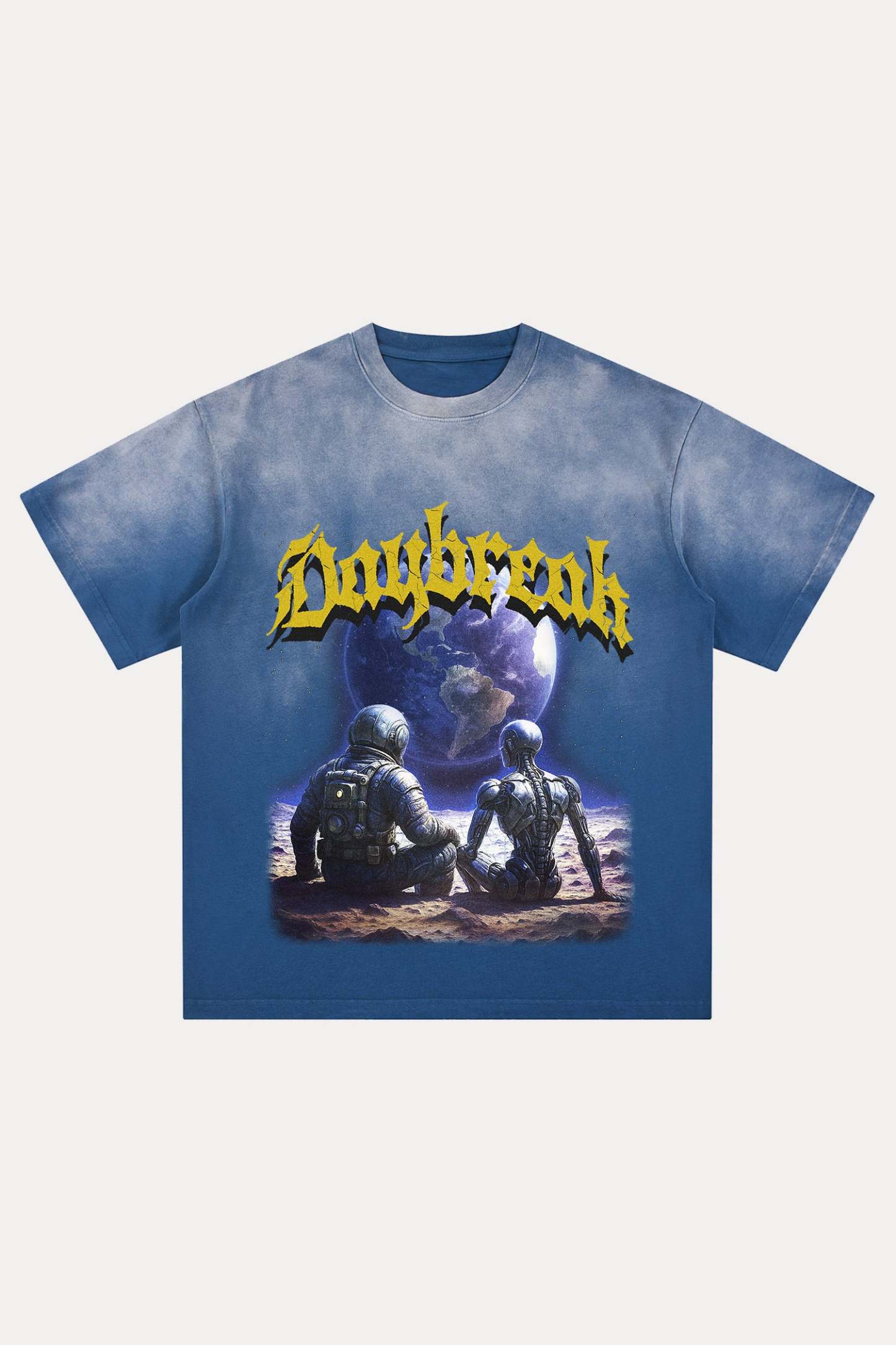 Evilnova Daybreak Distressed Washed T-Shirt-Evilnova