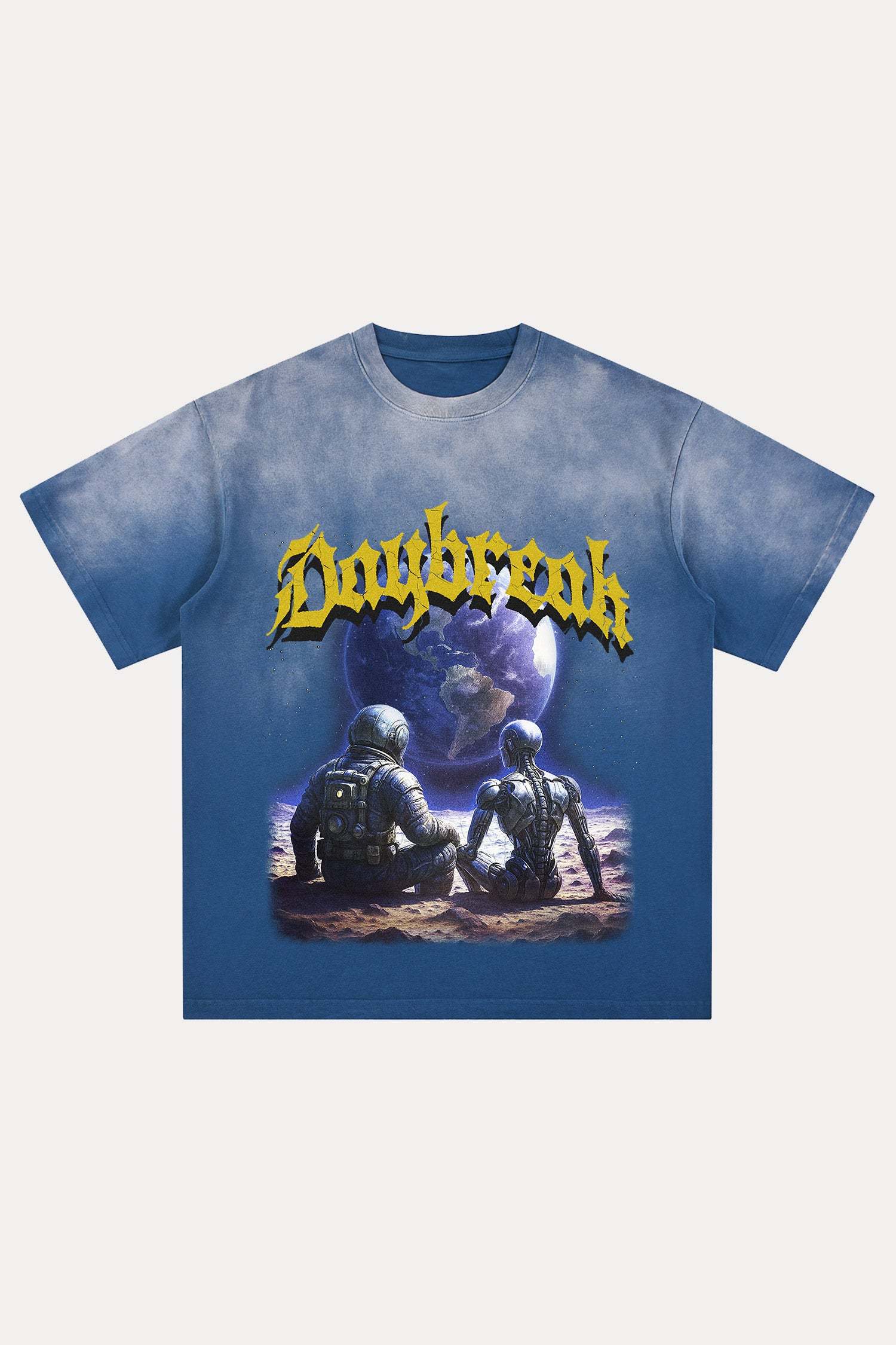 Evilnova Daybreak Distressed Washed T-Shirt-Evilnova