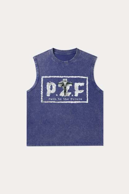 Evilnova P2F Washed Tank Top-Evilnova