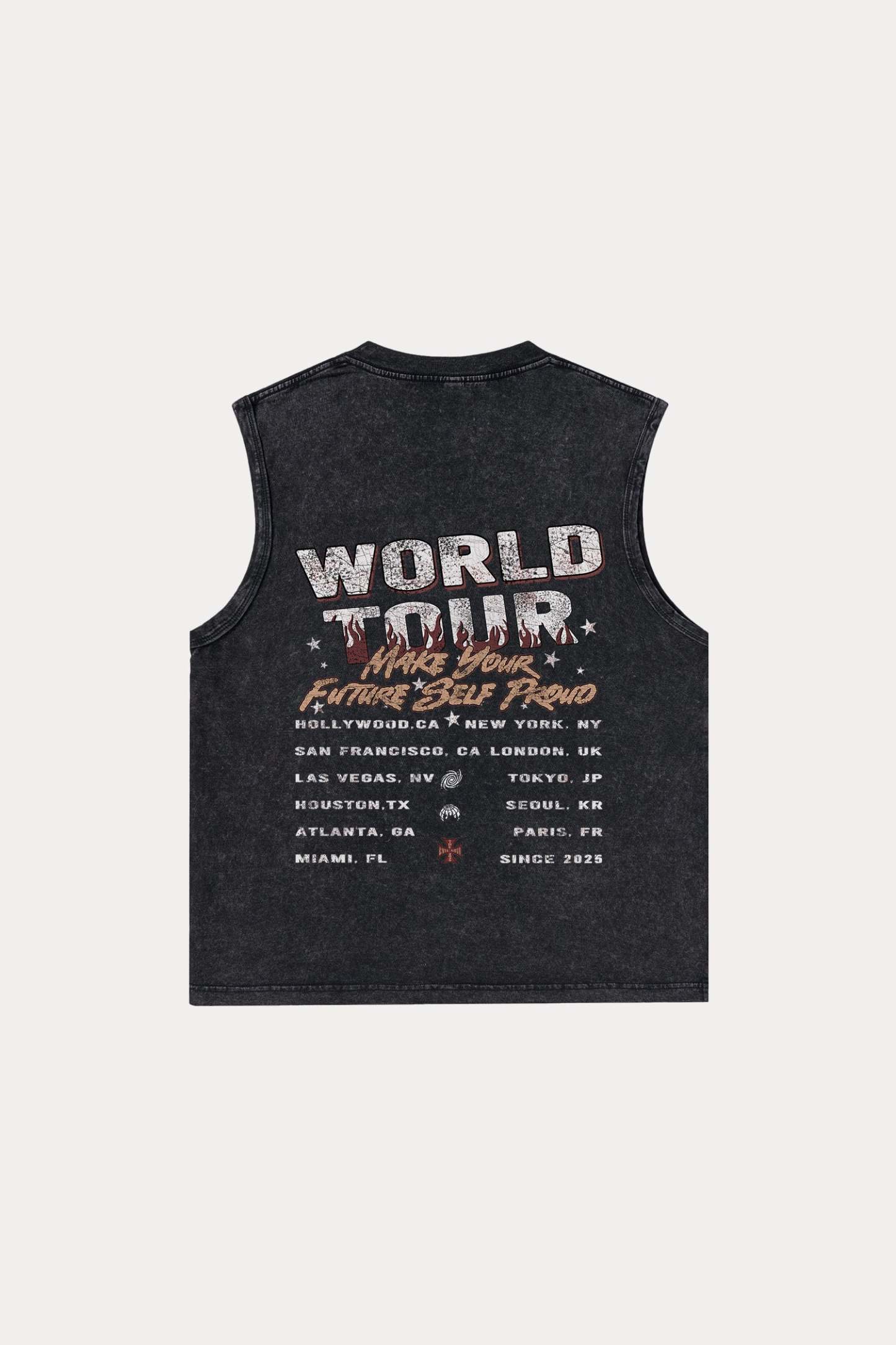 Evilnova World Tour Washed Tank Top-Evilnova
