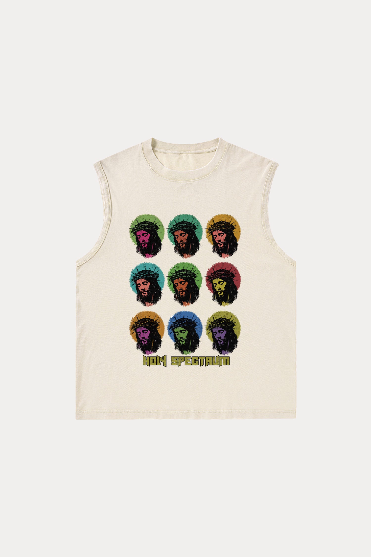 Evilnova Holy Spectrum Washed Tank Top-Evilnova