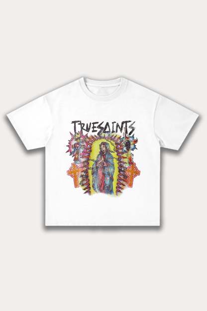 Evilnova Truesaints Cotton Oversize T-Shirt-Evilnova