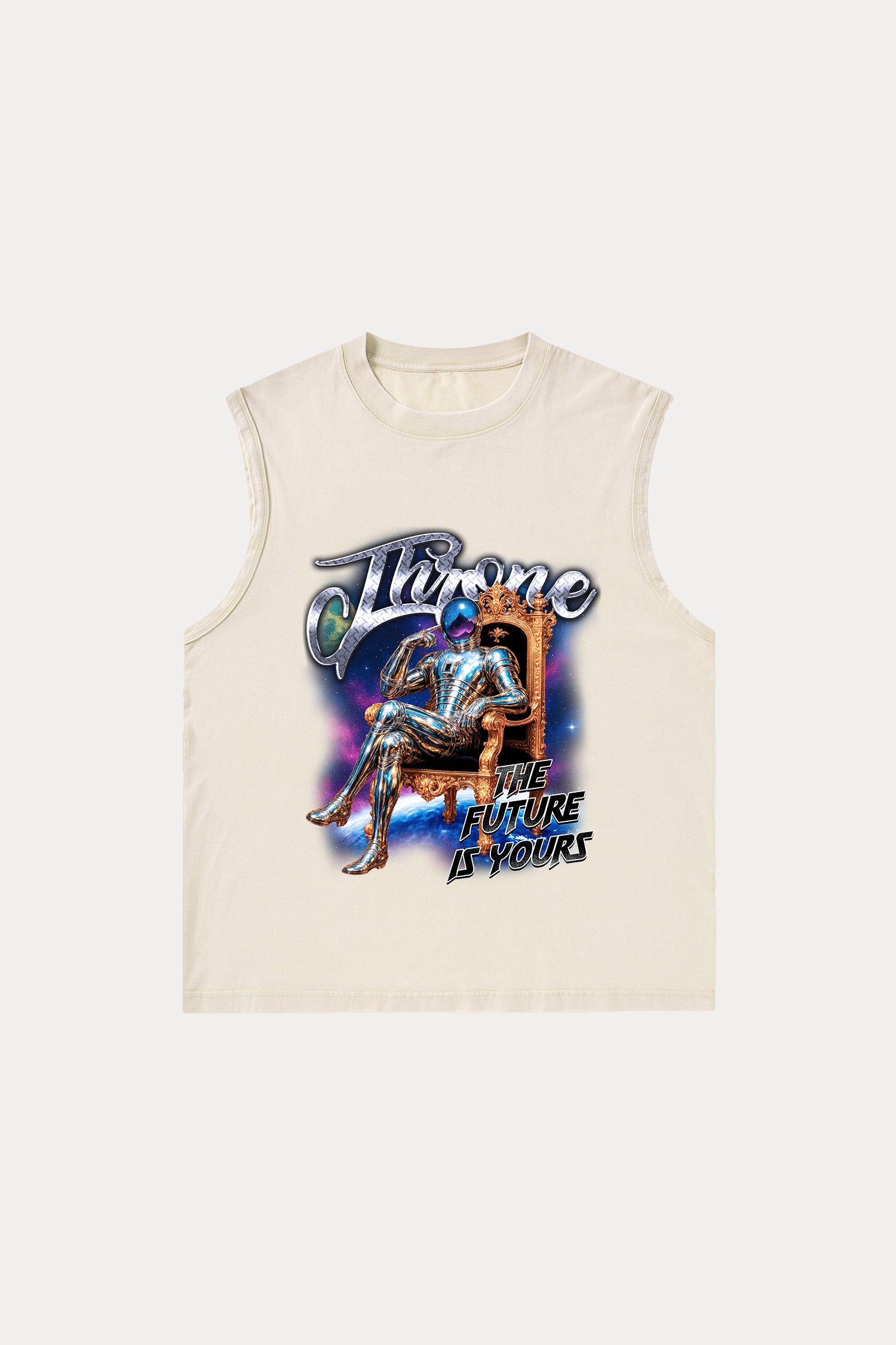 Evilnova Throne Washed Tank Top-Evilnova