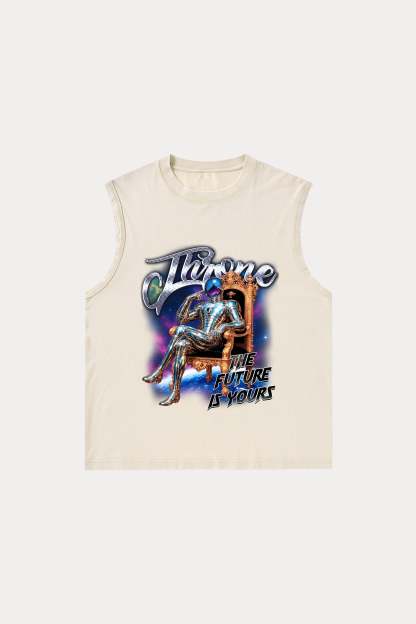 Evilnova Throne Washed Tank Top-Evilnova
