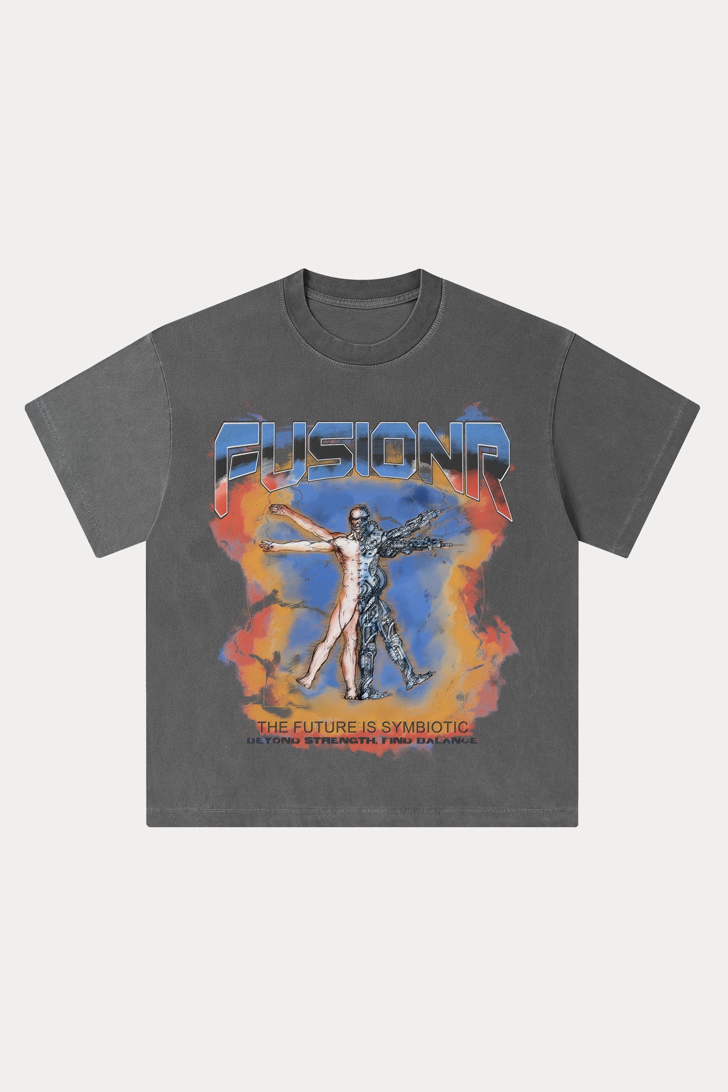 Evilnova Fusionr Washed Streetwear T-Shirt-Evilnova