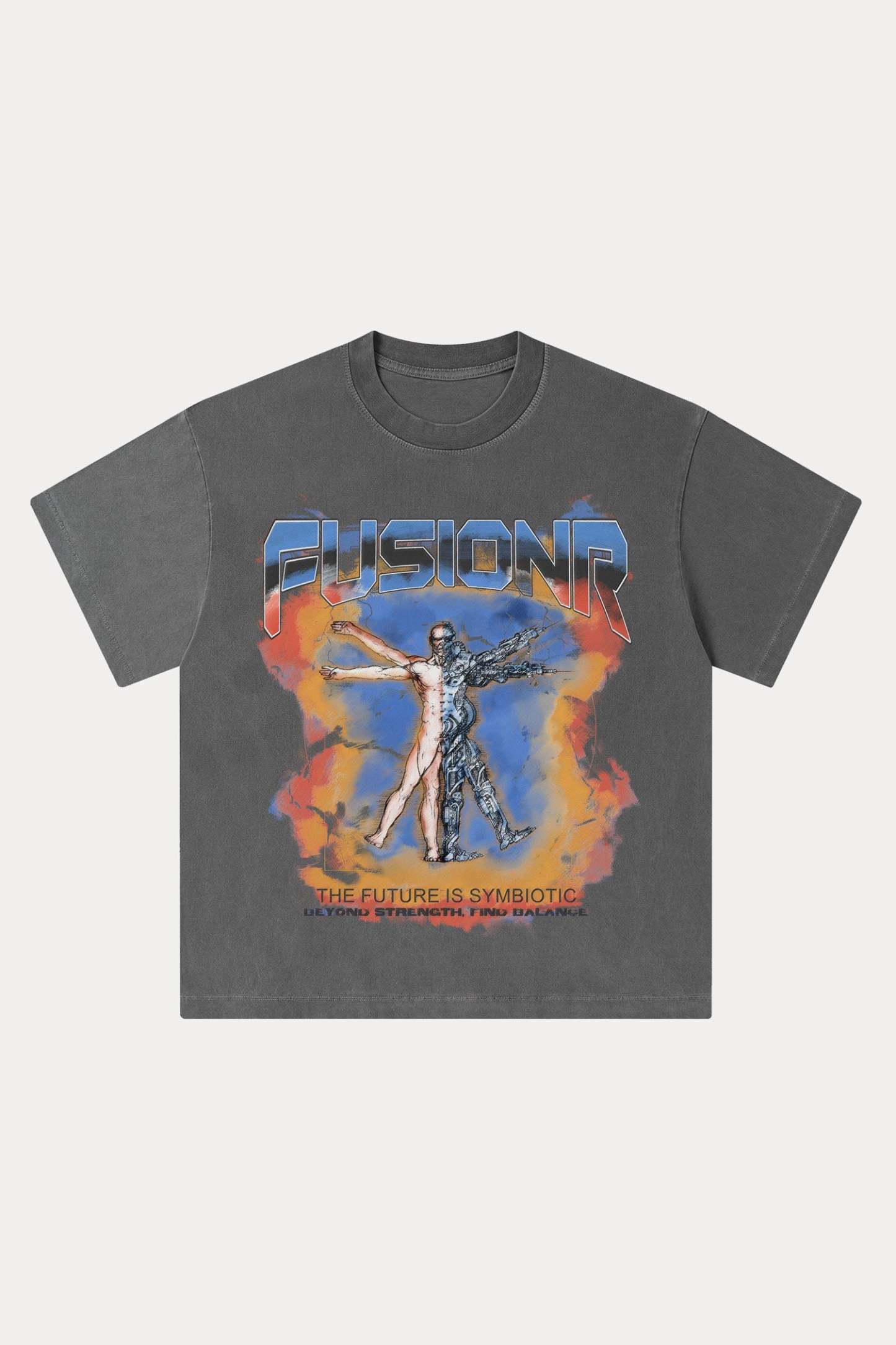 Evilnova Fusionr Washed Streetwear T-Shirt-Evilnova