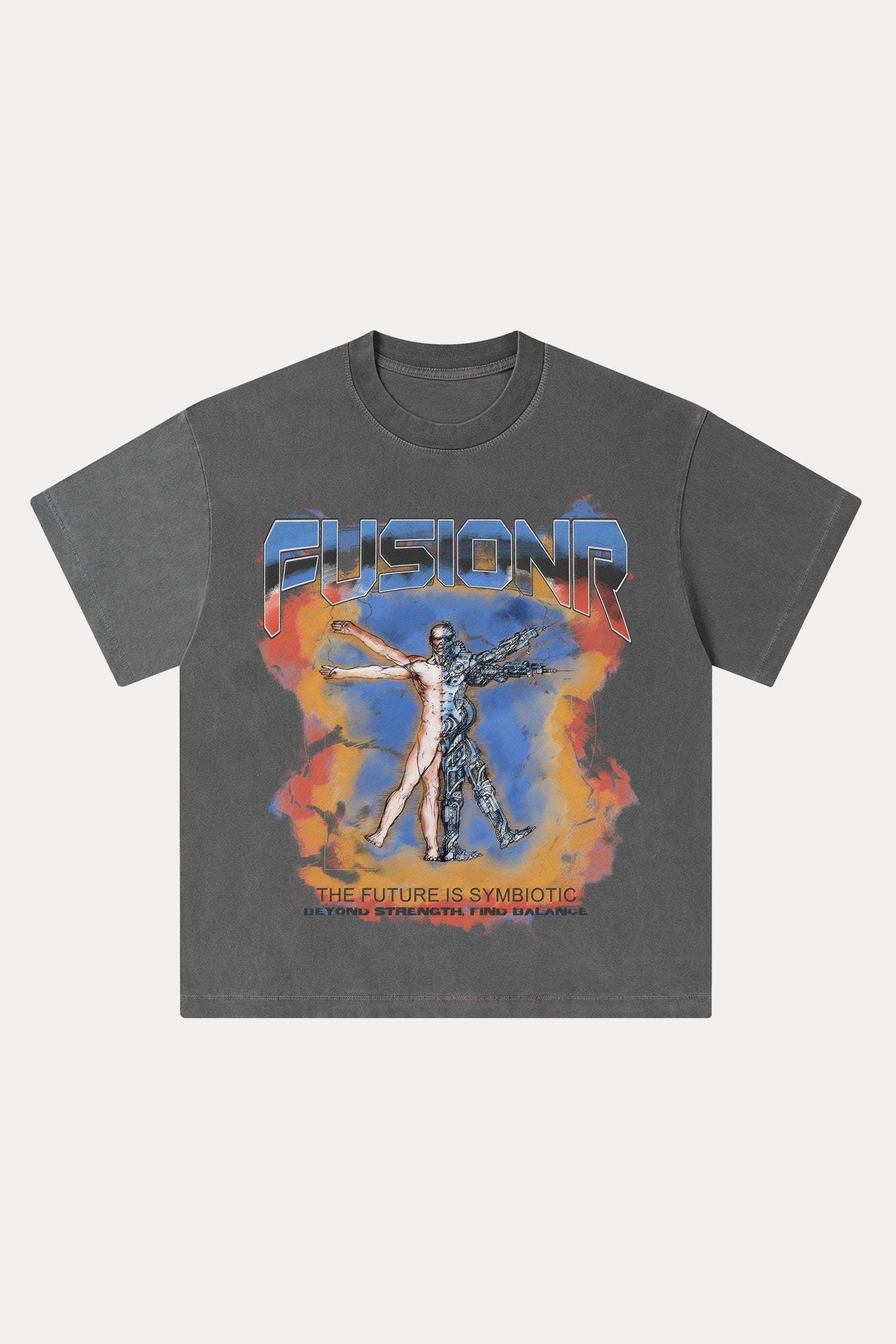 Evilnova Fusionr Washed Streetwear T-Shirt-Evilnova