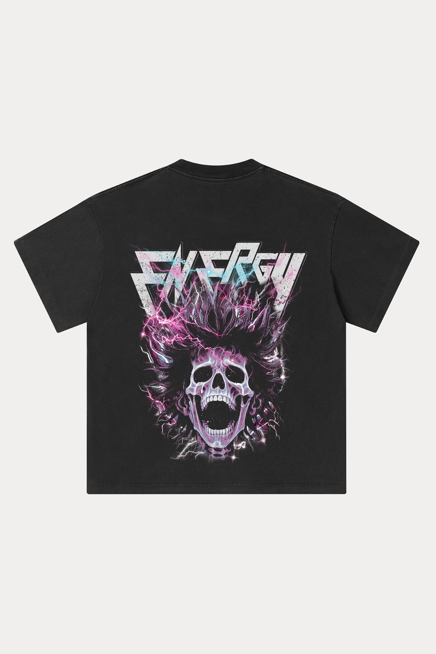 Evilnova Energy Washed Streetwear T-Shirt-Evilnova