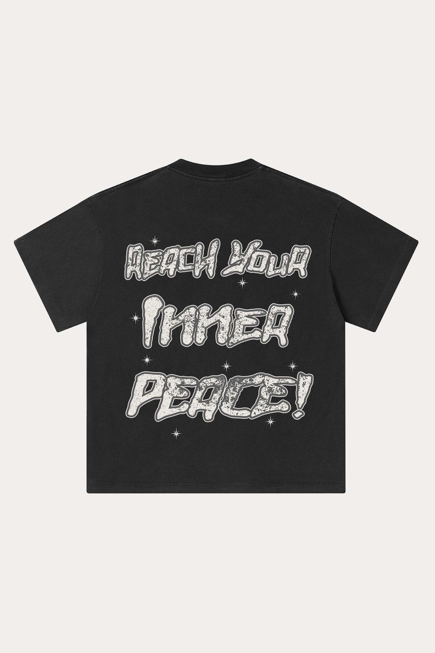 Evilnova Meditation Washed Streetwear T-Shirt-Evilnova