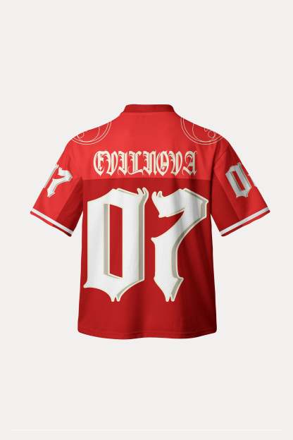 Evilnova Red NO.07 Mesh Sport Jersey-Evilnova