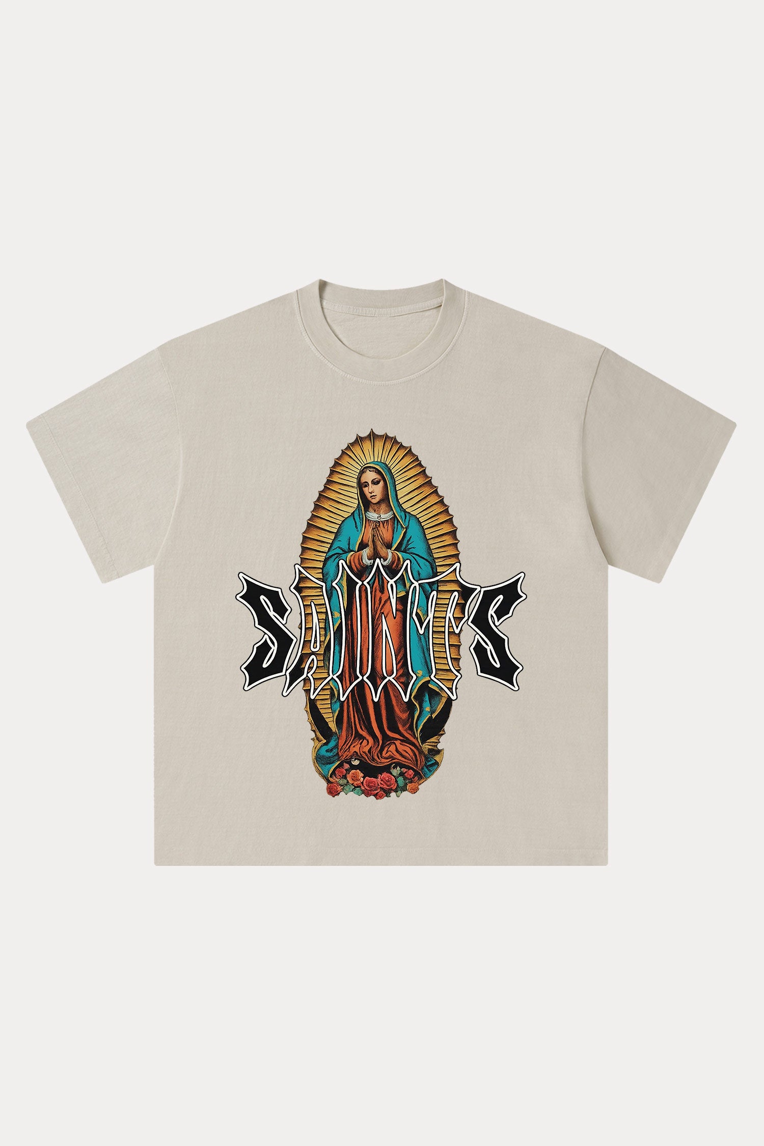 Evilnova Saints Washed Streetwear T-Shirt-Evilnova