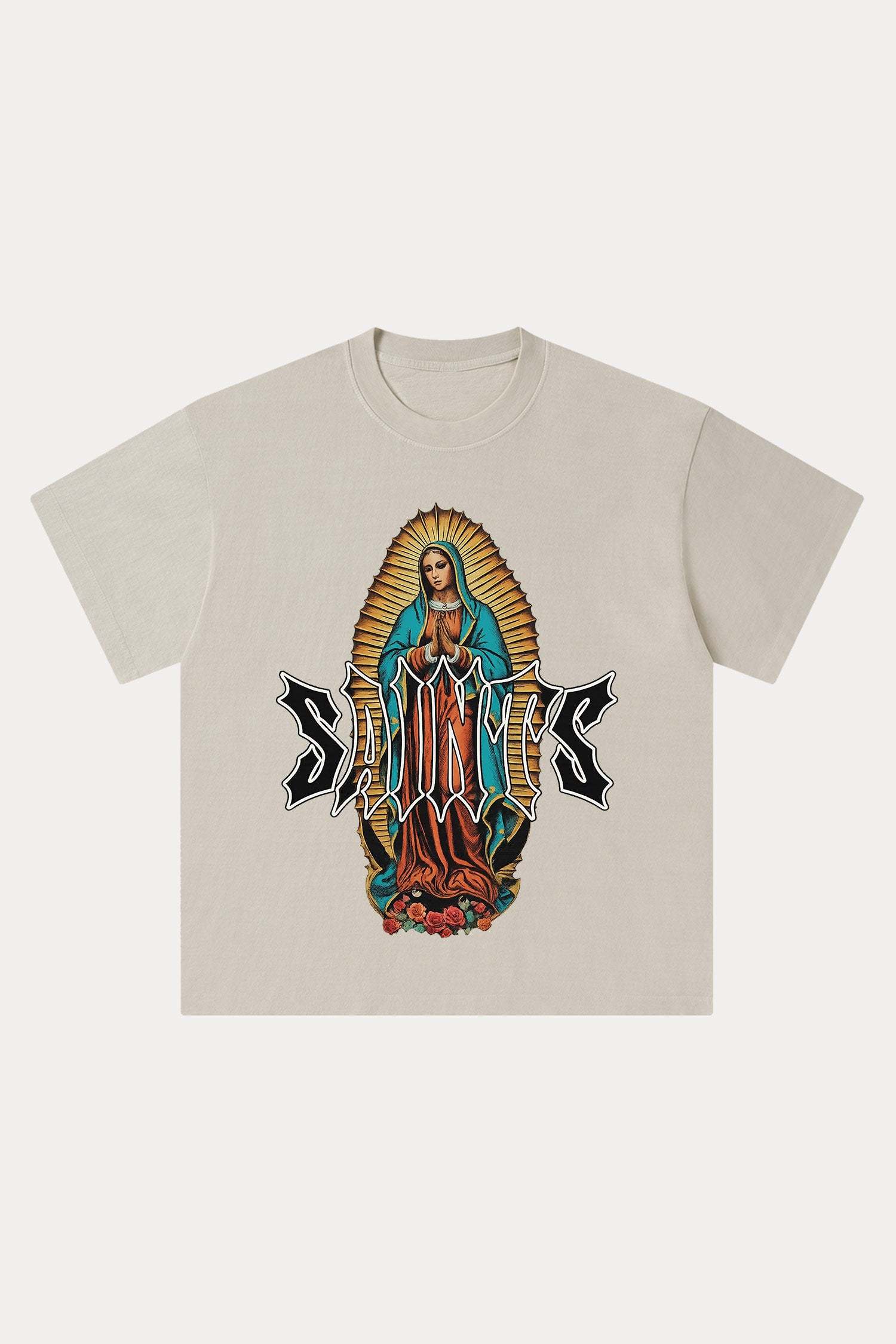 Evilnova Saints Washed Streetwear T-Shirt-Evilnova