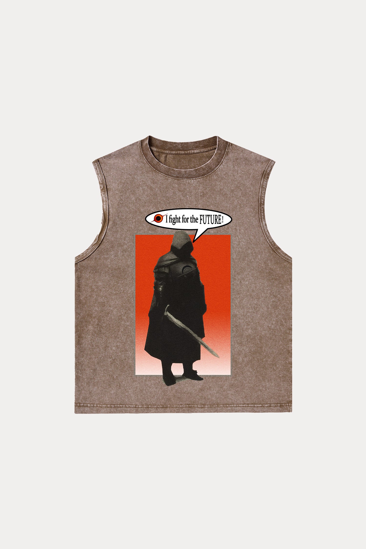 Evilnova Black Hole Knight Washed Tank Top-Evilnova