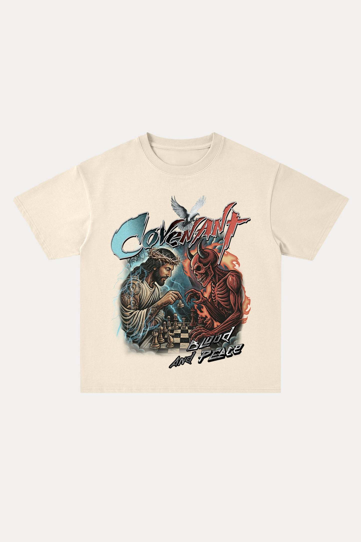 Evilnova Covenent Cotton Oversize T-Shirt-Evilnova