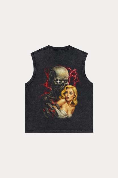 Evilnova Inferno Washed Tank Top-Evilnova