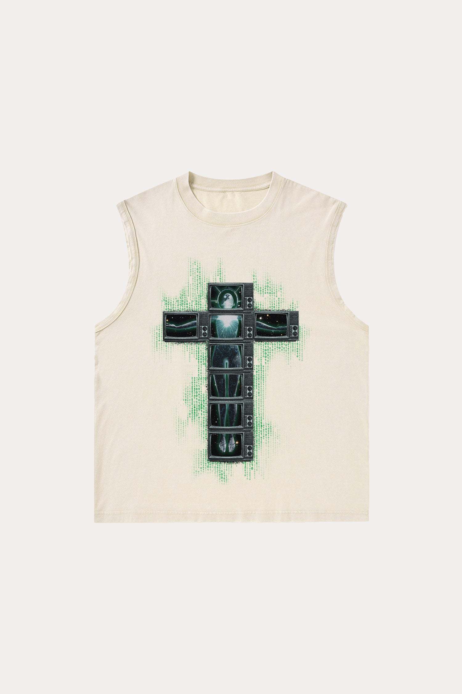 Evilnova Future Cross Washed Tank Top-Evilnova