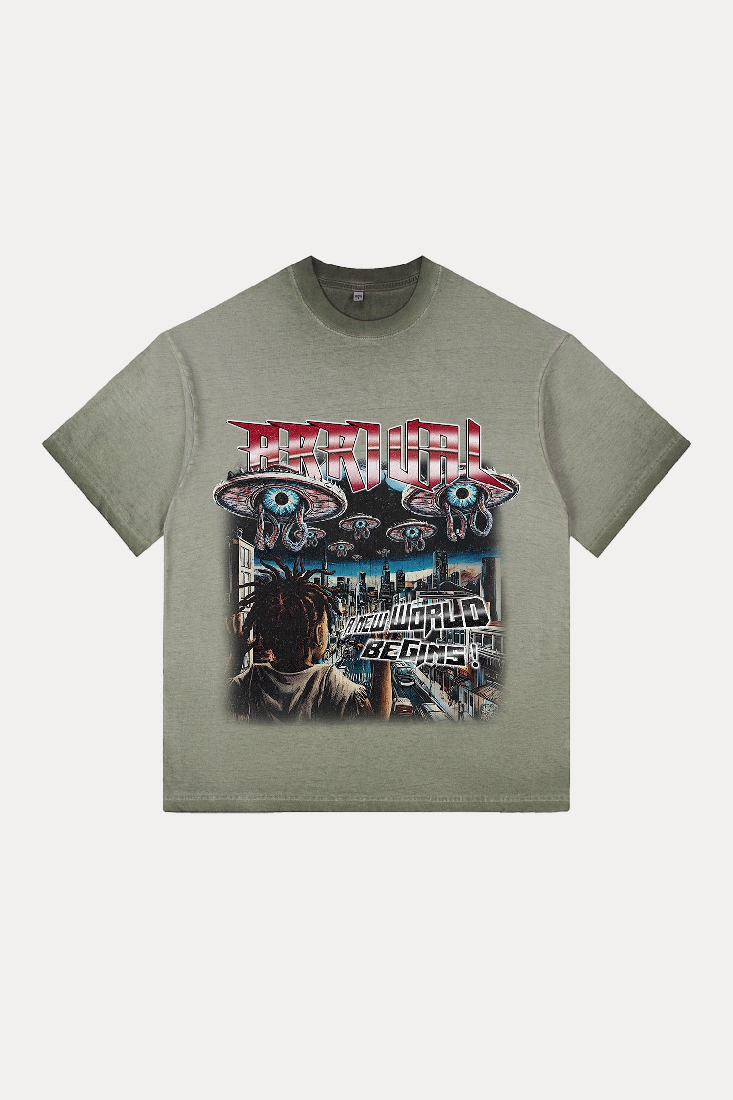 Evilnova Arrival Gradient Washed T-Shirt-Evilnova