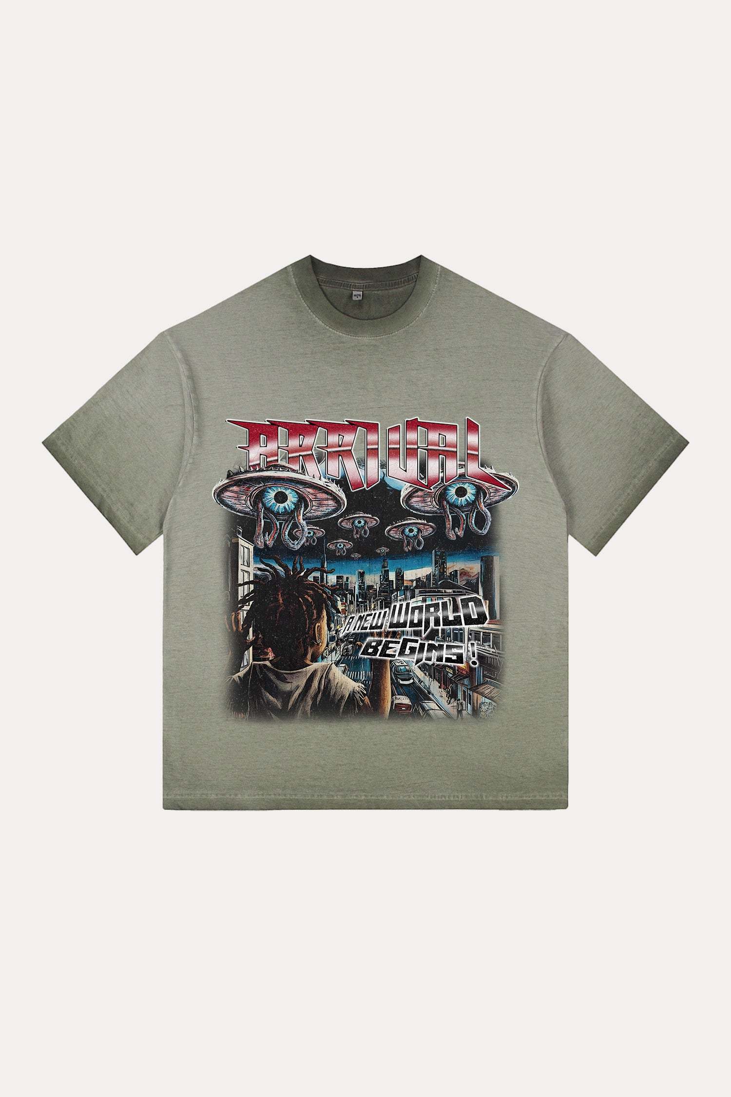 Evilnova Arrival Gradient Washed T-Shirt-Evilnova