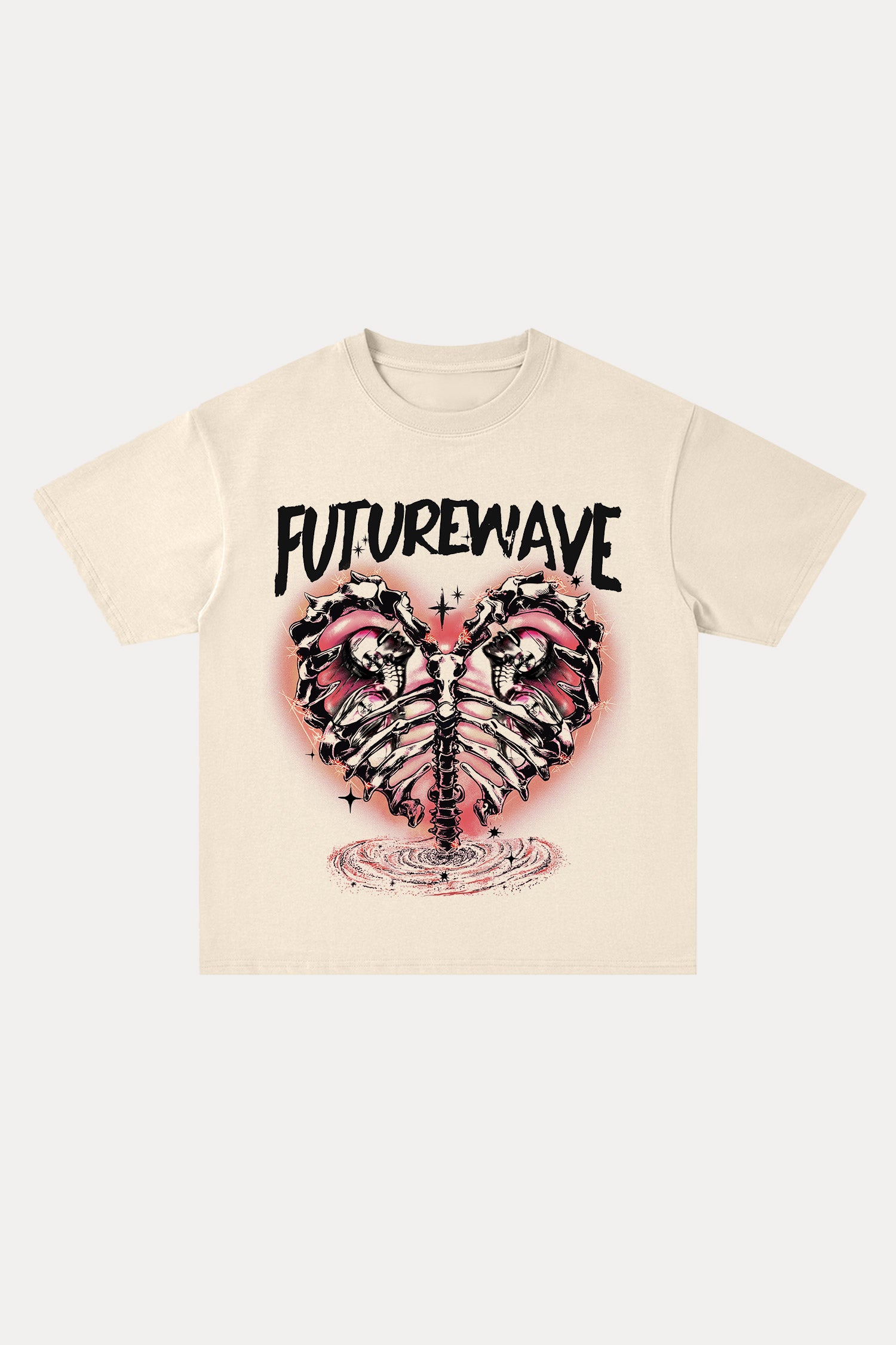 Evilnova Futurewave Cotton Oversize T-Shirt-Evilnova