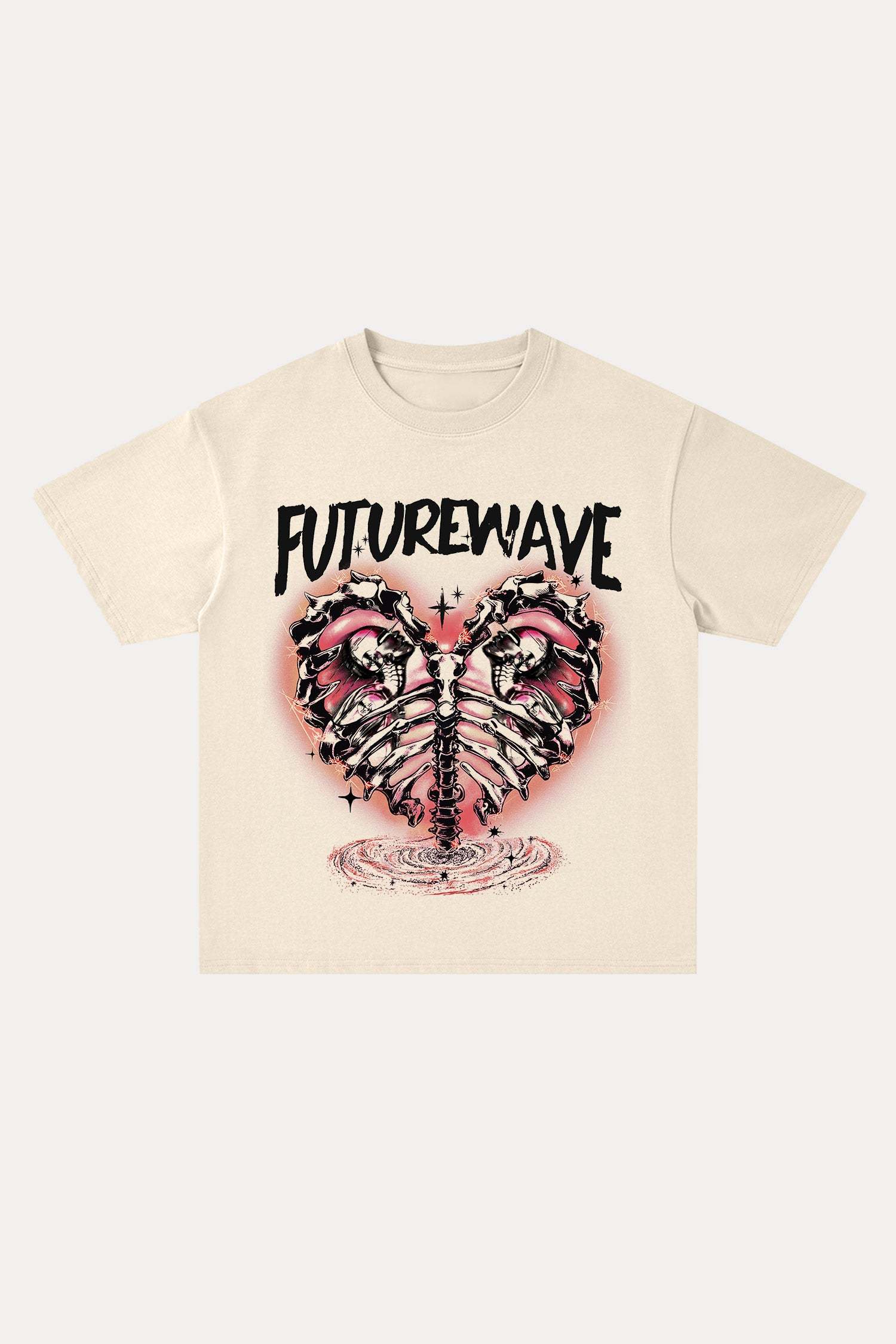 Evilnova Futurewave Cotton Oversize T-Shirt-Evilnova