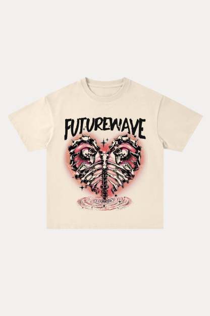 Evilnova Futurewave Cotton Oversize T-Shirt-Evilnova