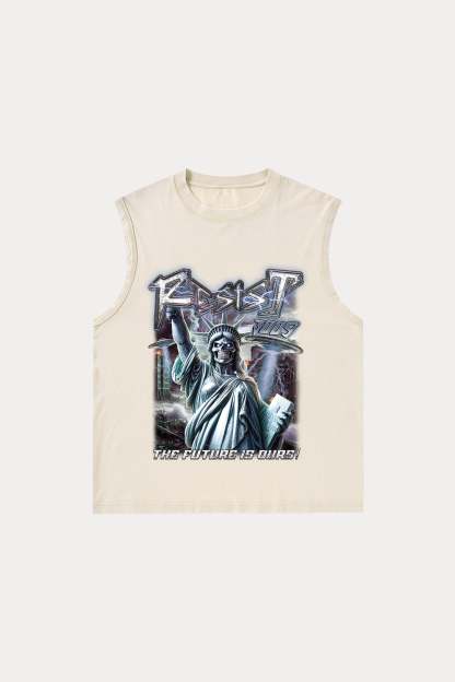 Evilnova Resist Washed Tank Top-Evilnova