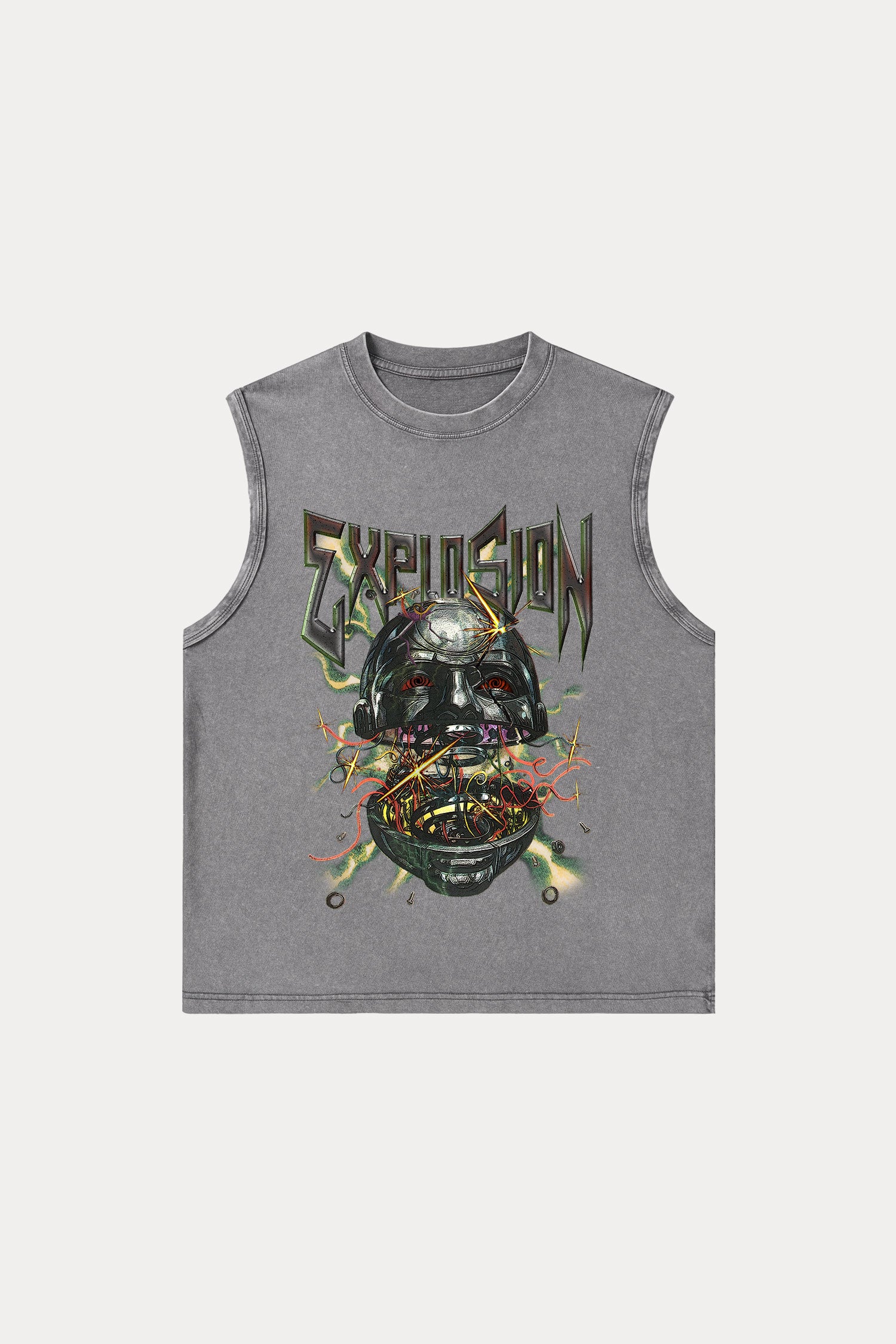Evilnova Explosion Washed Tank Top-Evilnova