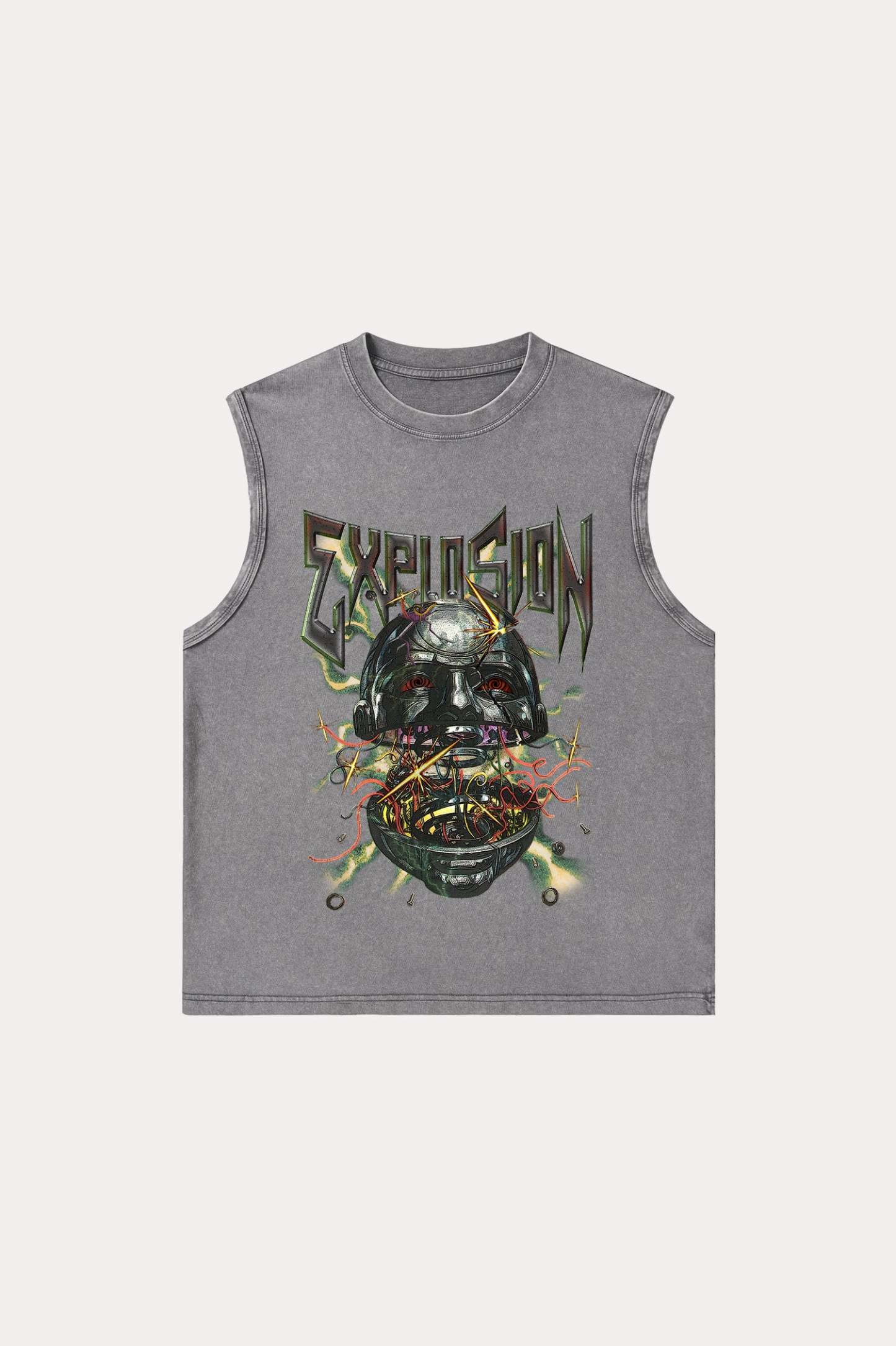 Evilnova Explosion Washed Tank Top-Evilnova