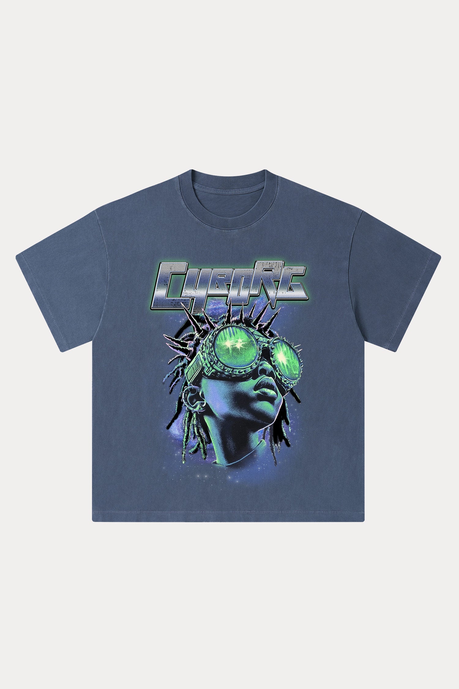 Evilnova Cyborg Washed Streetwear T-Shirt-Evilnova